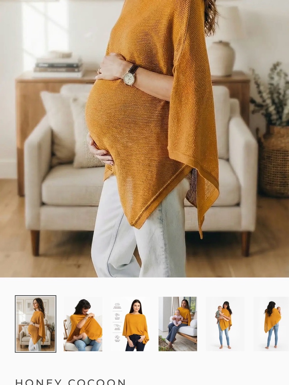 We are Amma Honey Cocoon Nursing Cover